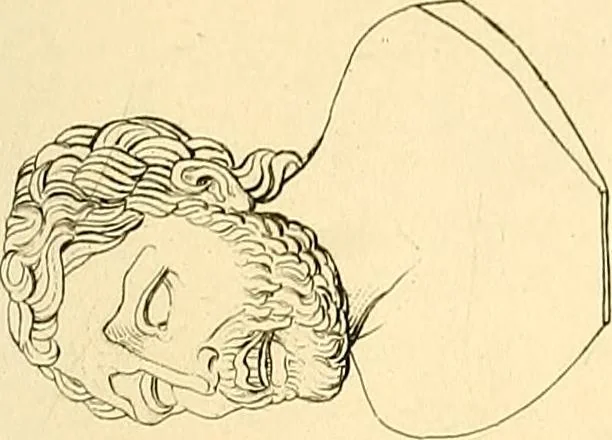 An illustration from La critique des sculptures antiques au Musée du Louvre : a propos des catalogues en préparation, 1876, leaf 57