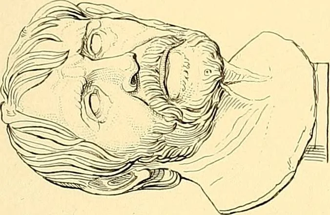 An illustration from La critique des sculptures antiques au Musée du Louvre : a propos des catalogues en préparation, 1876, leaf 57