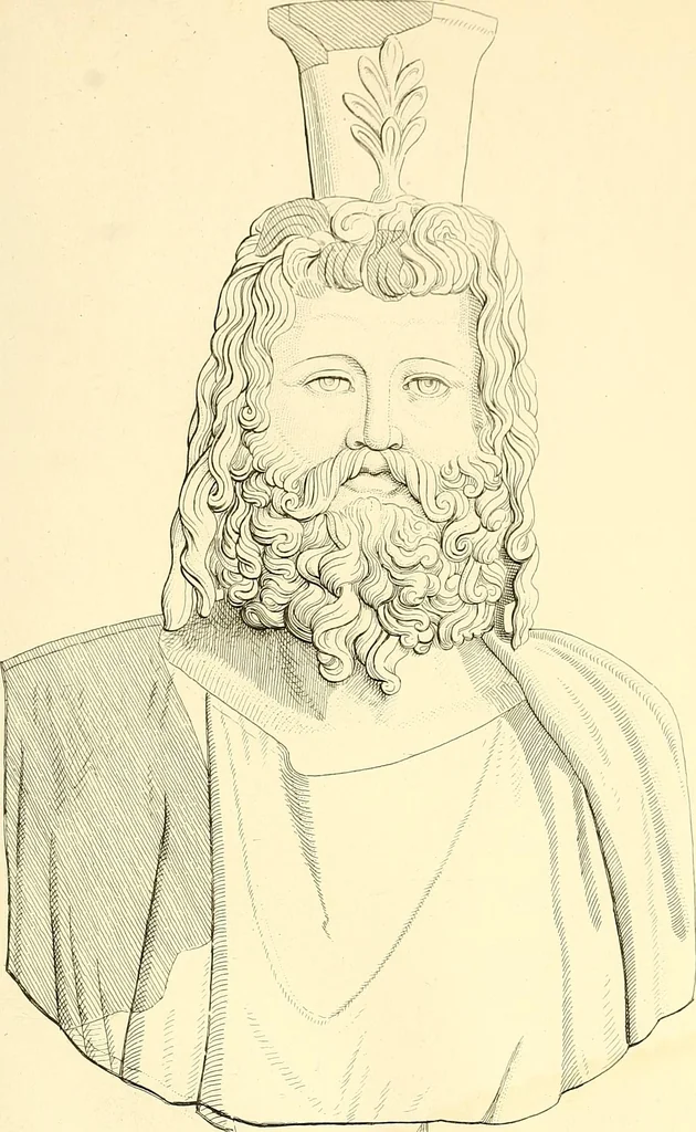An illustration from La critique des sculptures antiques au Musée du Louvre : a propos des catalogues en préparation, 1876, leaf 61