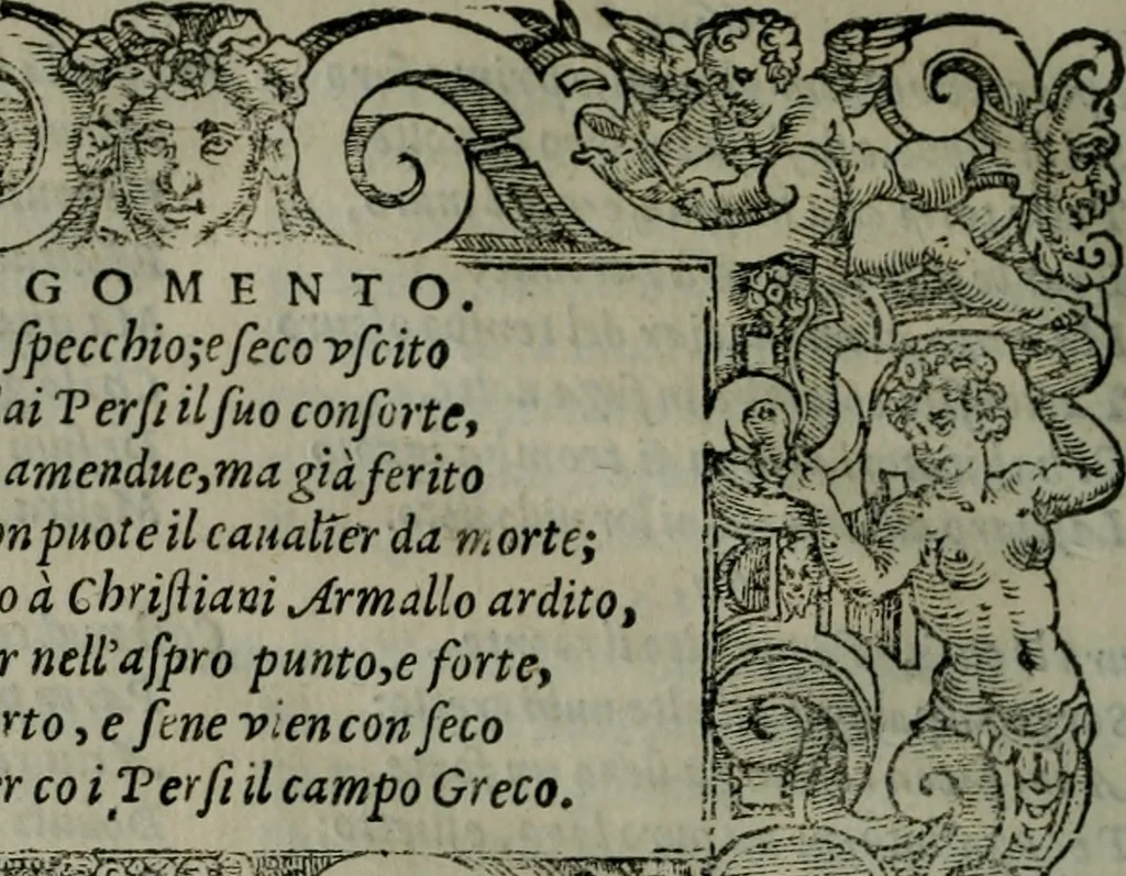 An illustration from La croce racquistata : poema heroico, 1611, leaf 209