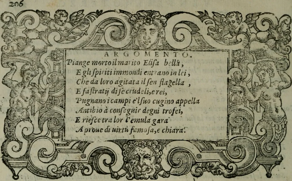 An illustration from La croce racquistata : poema heroico, 1611, leaf 217