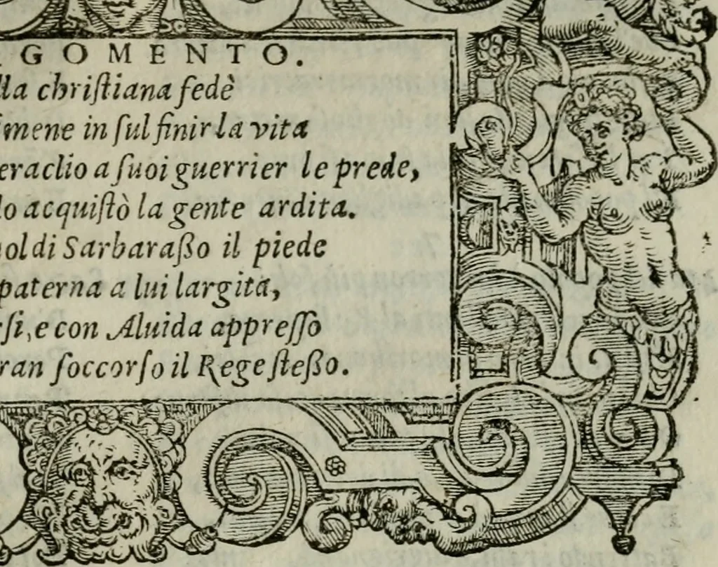 An illustration from La croce racquistata : poema heroico, 1611, leaf 92