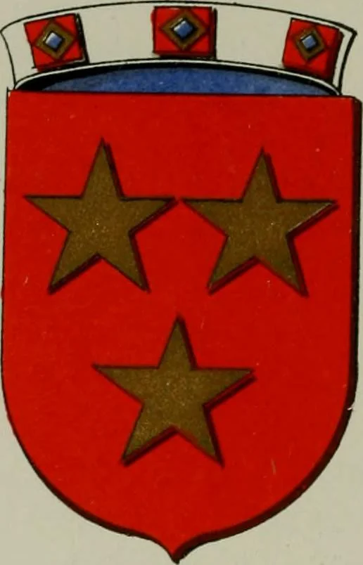An illustration from Lacunar basilicae Sancti Macarii, aberdonensis : the heraldic ceiling of the cathedral church of St. Machar, old Aberdeen, described in historical and armorial detail by William Duguid Geddes, LL.D., and Peter Duguid, 1888, leaf 162