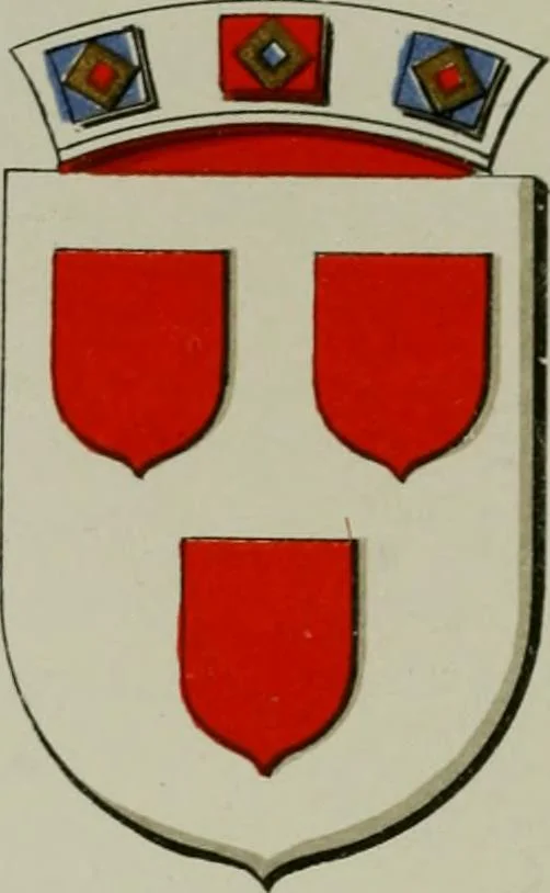 An illustration from Lacunar basilicae Sancti Macarii, aberdonensis : the heraldic ceiling of the cathedral church of St. Machar, old Aberdeen, described in historical and armorial detail by William Duguid Geddes, LL.D., and Peter Duguid, 1888, leaf 170