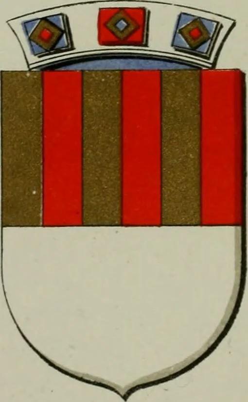 An illustration from Lacunar basilicae Sancti Macarii, aberdonensis : the heraldic ceiling of the cathedral church of St. Machar, old Aberdeen, described in historical and armorial detail by William Duguid Geddes, LL.D., and Peter Duguid, 1888, leaf 170