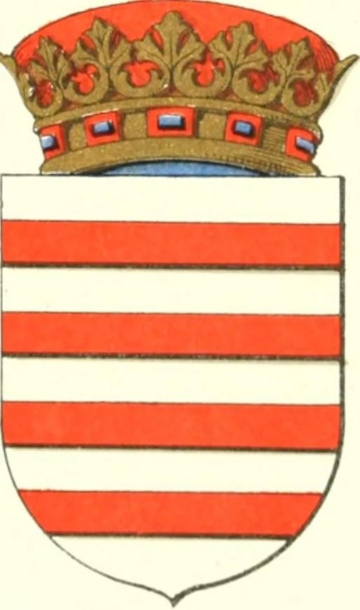 An illustration from Lacunar basilicae Sancti Macarii, aberdonensis: the heraldic ceiling of the cathedral church of St. Machar, old Aberdeen, 1888, leaf 123