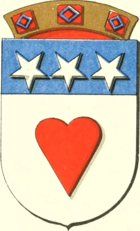 An illustration from Lacunar basilicae Sancti Macarii, aberdonensis: the heraldic ceiling of the cathedral church of St. Machar, old Aberdeen, 1888, leaf 155