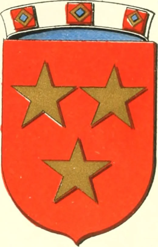 An illustration from Lacunar basilicae Sancti Macarii, aberdonensis: the heraldic ceiling of the cathedral church of St. Machar, old Aberdeen, 1888, leaf 163