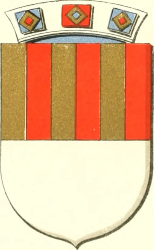 An illustration from Lacunar basilicae Sancti Macarii, aberdonensis: the heraldic ceiling of the cathedral church of St. Machar, old Aberdeen, 1888, leaf 171