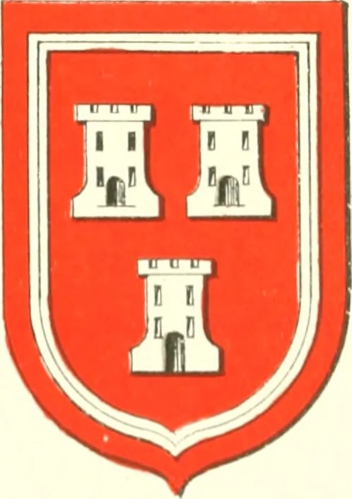 An illustration from Lacunar basilicae Sancti Macarii, aberdonensis: the heraldic ceiling of the cathedral church of St. Machar, old Aberdeen, 1888, leaf 175