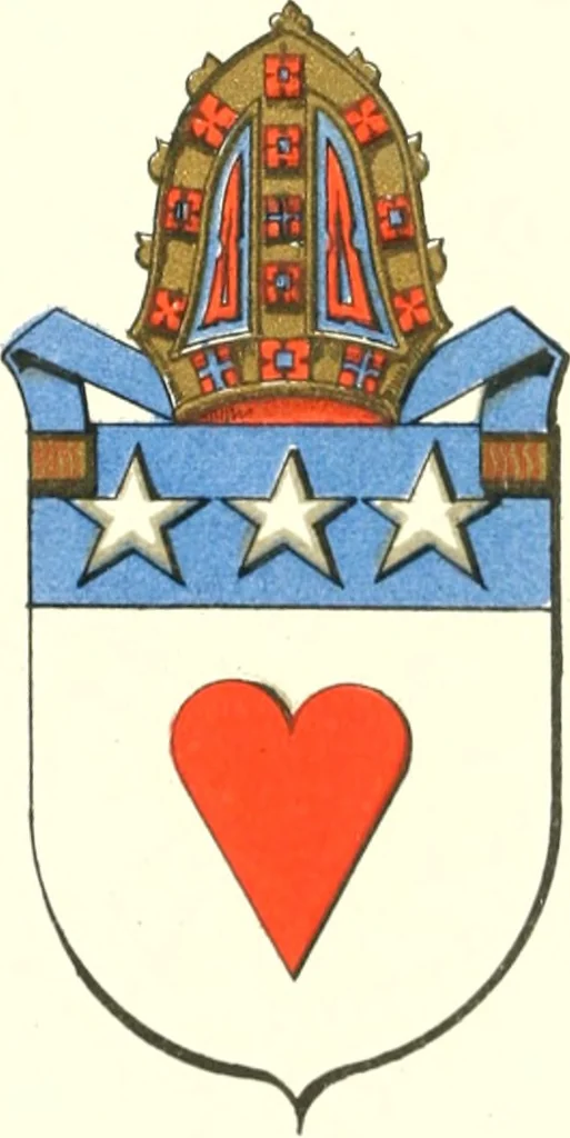 An illustration from Lacunar basilicae Sancti Macarii, aberdonensis: the heraldic ceiling of the cathedral church of St. Machar, old Aberdeen, 1888, leaf 183