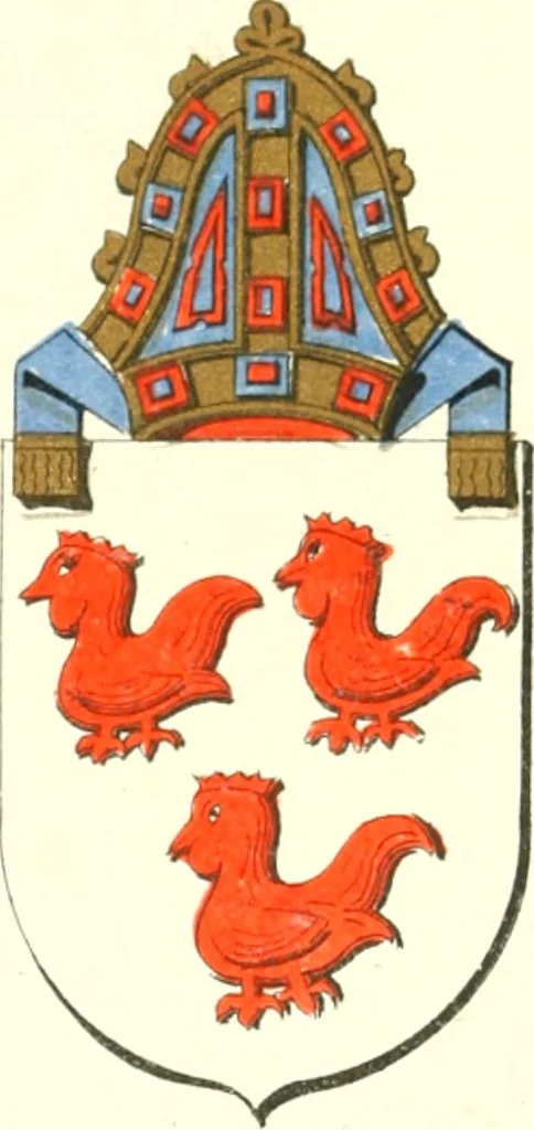 An illustration from Lacunar basilicae Sancti Macarii, aberdonensis: the heraldic ceiling of the cathedral church of St. Machar, old Aberdeen, 1888, leaf 191
