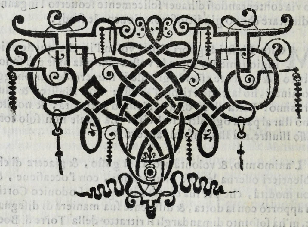 An illustration from La cvriosa et diletteuole aggionta del sig. Ant. Maria Spelta, cittadino pavese, all' Historia sua : nella qvale oltra la vaghezza di molte cose, che dall'anno 1596 fino al 1603 s'intendono, sono anco componimenti arguti, da quali non poco gusto gli eleuati spiriti potranno prendere, 1602, leaf 152