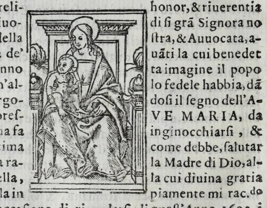 An illustration from La cvriosa et diletteuole aggionta del sig. Ant. Maria Spelta, cittadino pavese, all' Historia sua : nella qvale oltra la vaghezza di molte cose, che dall'anno 1596 fino al 1603 s'intendono, sono anco componimenti arguti, da quali non poco gusto gli eleuati spiriti potranno prendere, 1602, leaf 210
