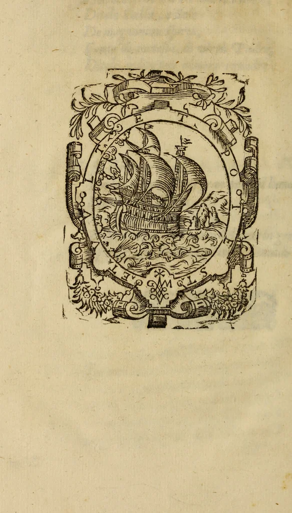 An illustration from La Dafne, 1600, leaf 27