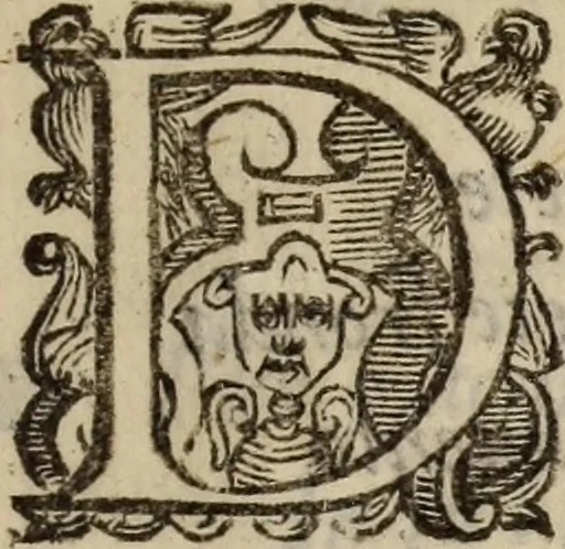An illustration from La Dafne, 1600, leaf 6