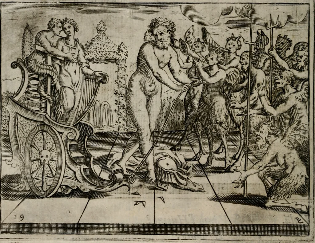 An illustration from L'Adamo; sacra rappresentazione, 1617, leaf 109