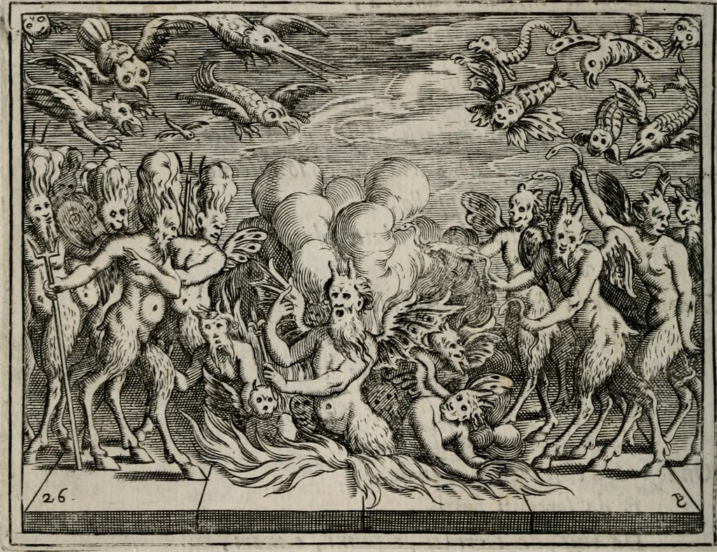 An illustration from L'Adamo; sacra rappresentazione, 1617, leaf 127