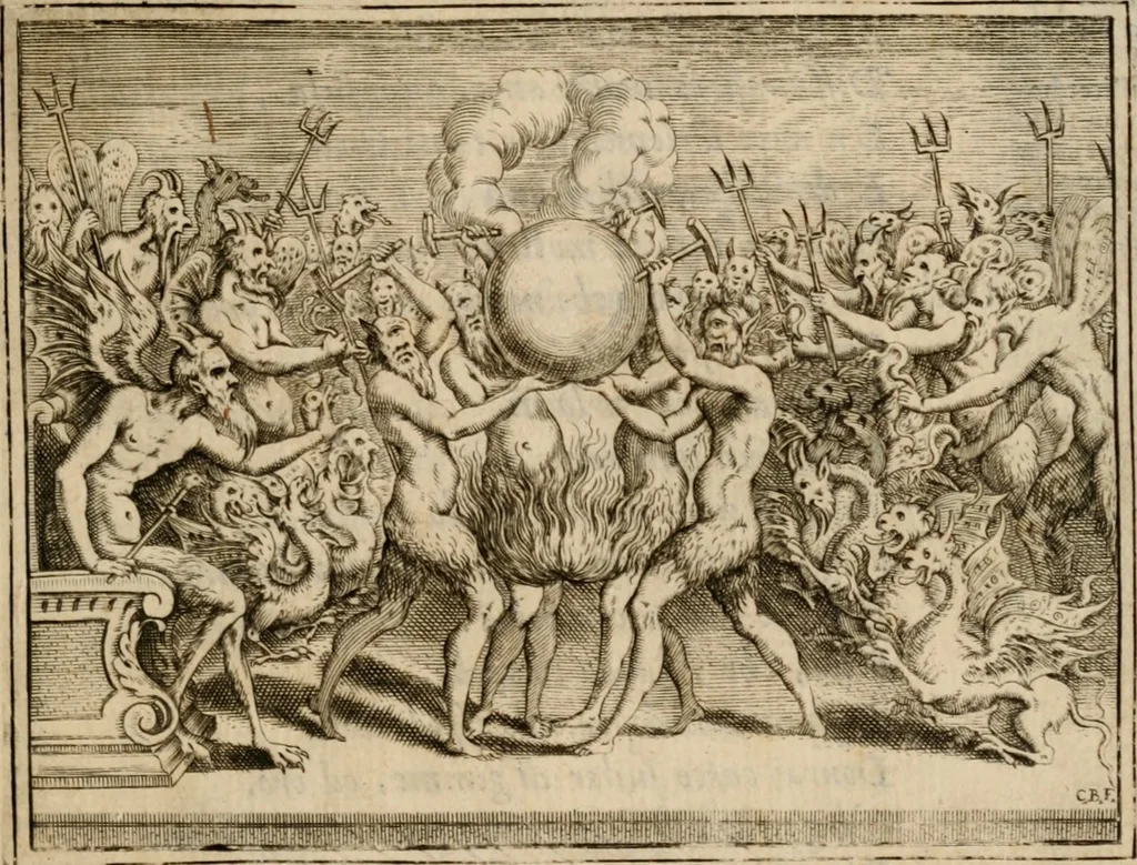 An illustration from L'Adamo; sacra rappresentazione, 1617, leaf 138