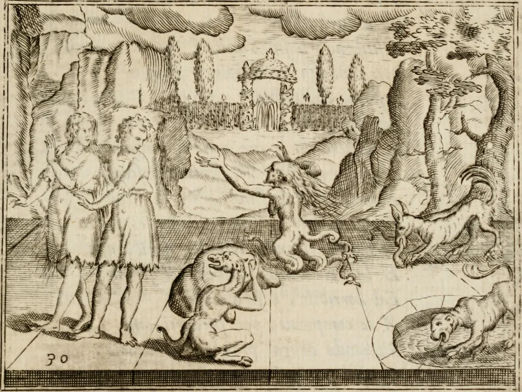 An illustration from L'Adamo; sacra rappresentazione, 1617, leaf 148