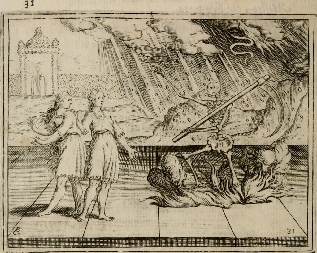 An illustration from L'Adamo; sacra rappresentazione, 1617, leaf 151