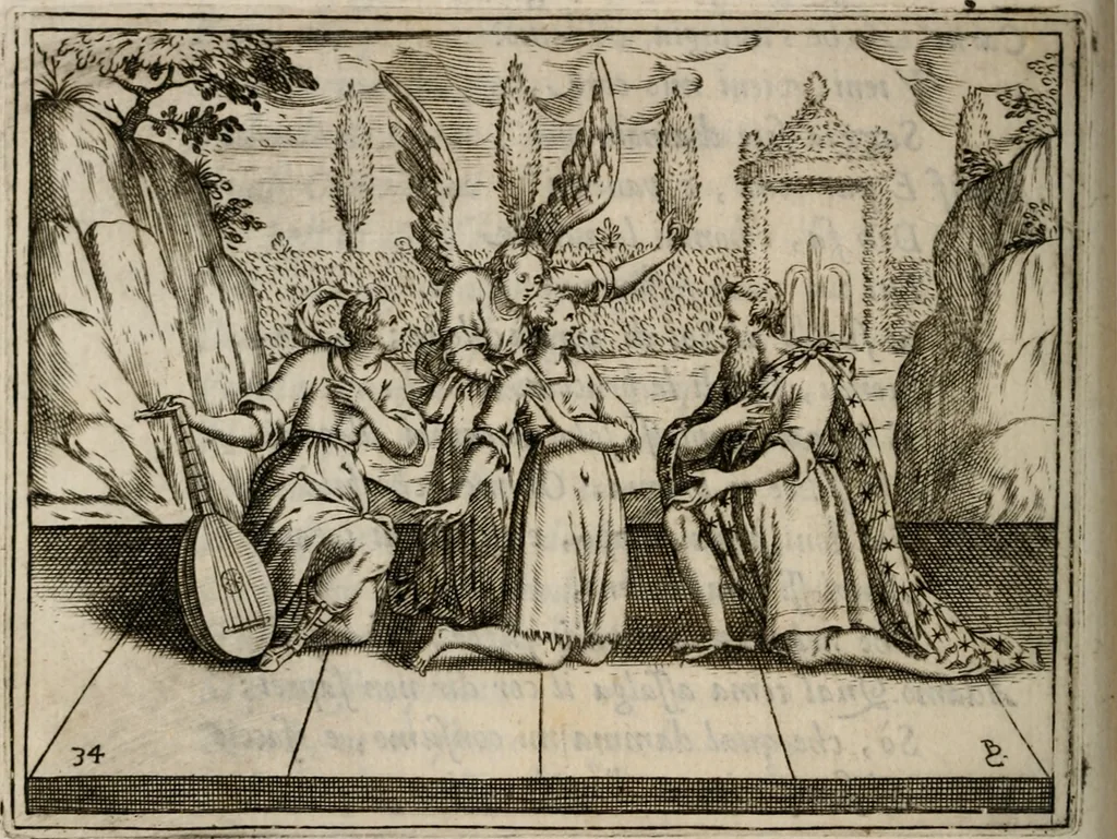 An illustration from L'Adamo; sacra rappresentazione, 1617, leaf 167