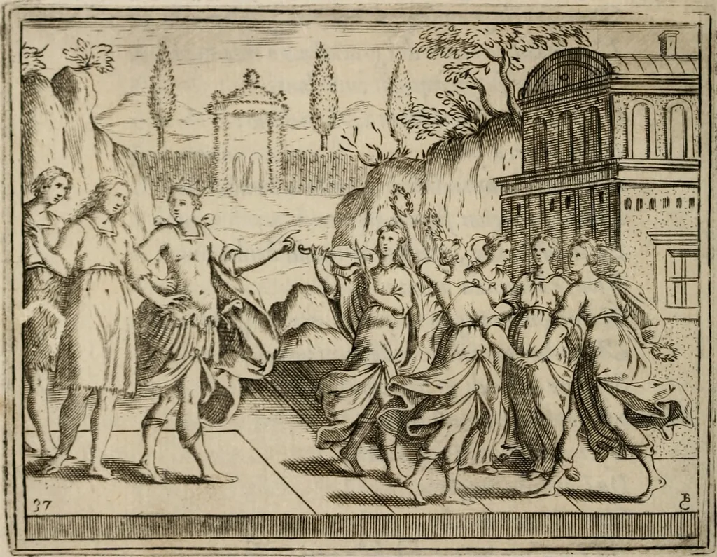 An illustration from L'Adamo; sacra rappresentazione, 1617, leaf 189