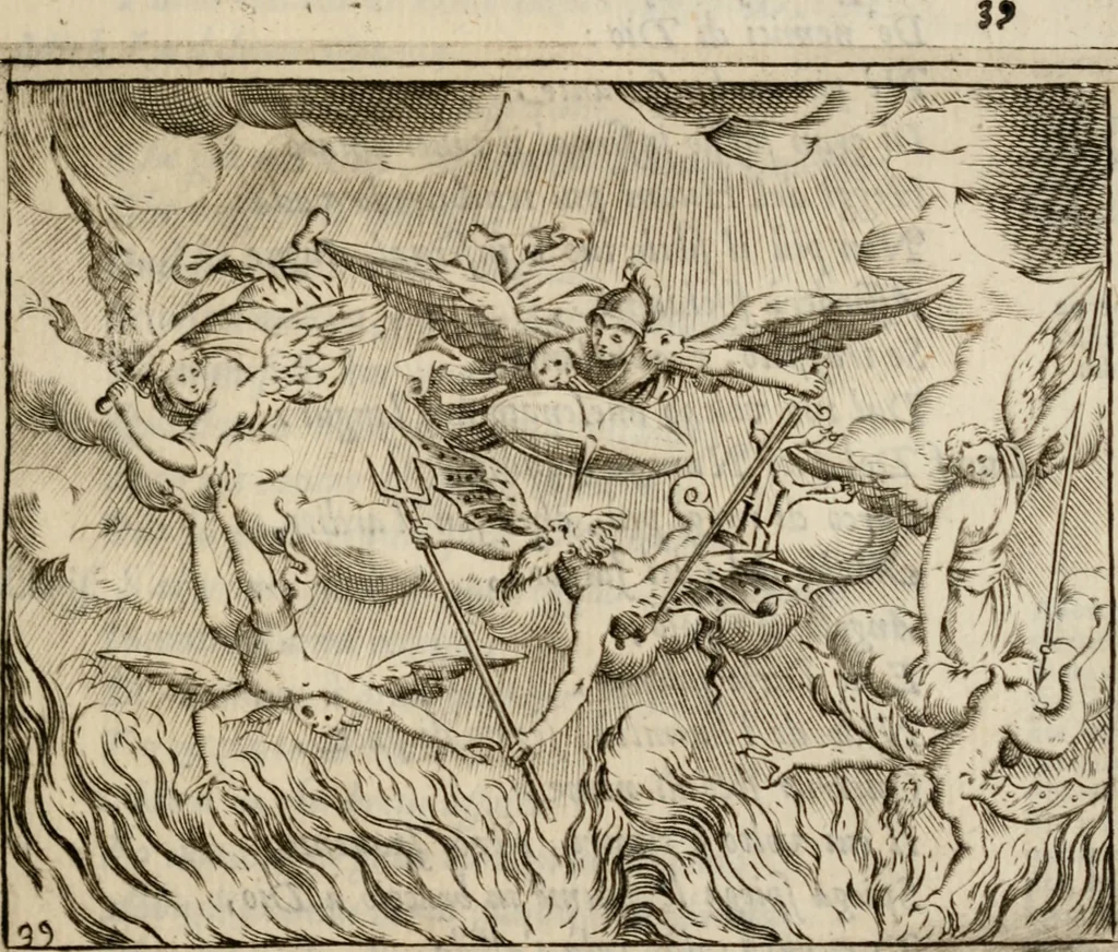 An illustration from L'Adamo; sacra rappresentazione, 1617, leaf 194