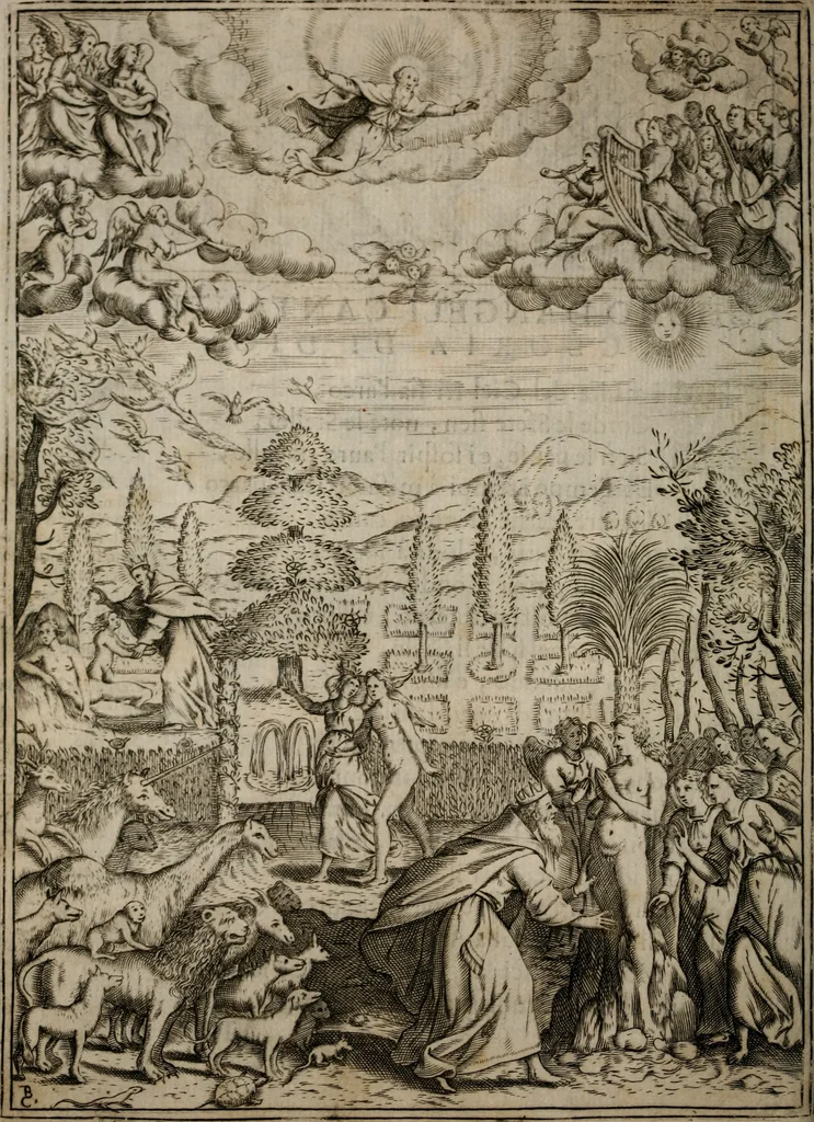 An illustration from L'Adamo; sacra rappresentazione, 1617, leaf 31