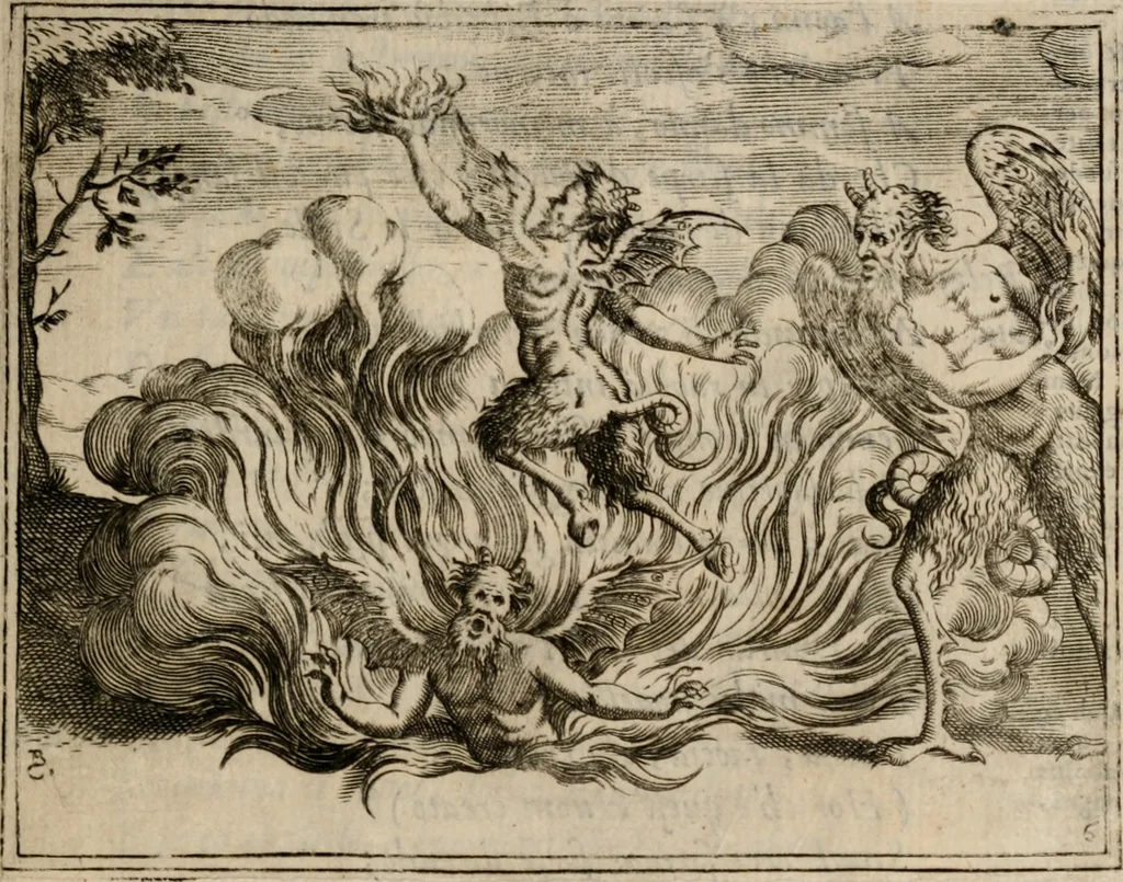 An illustration from L'Adamo; sacra rappresentazione, 1617, leaf 44