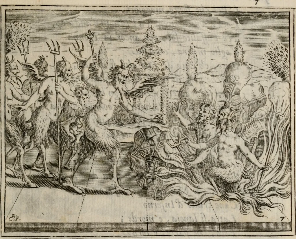 An illustration from L'Adamo; sacra rappresentazione, 1617, leaf 52