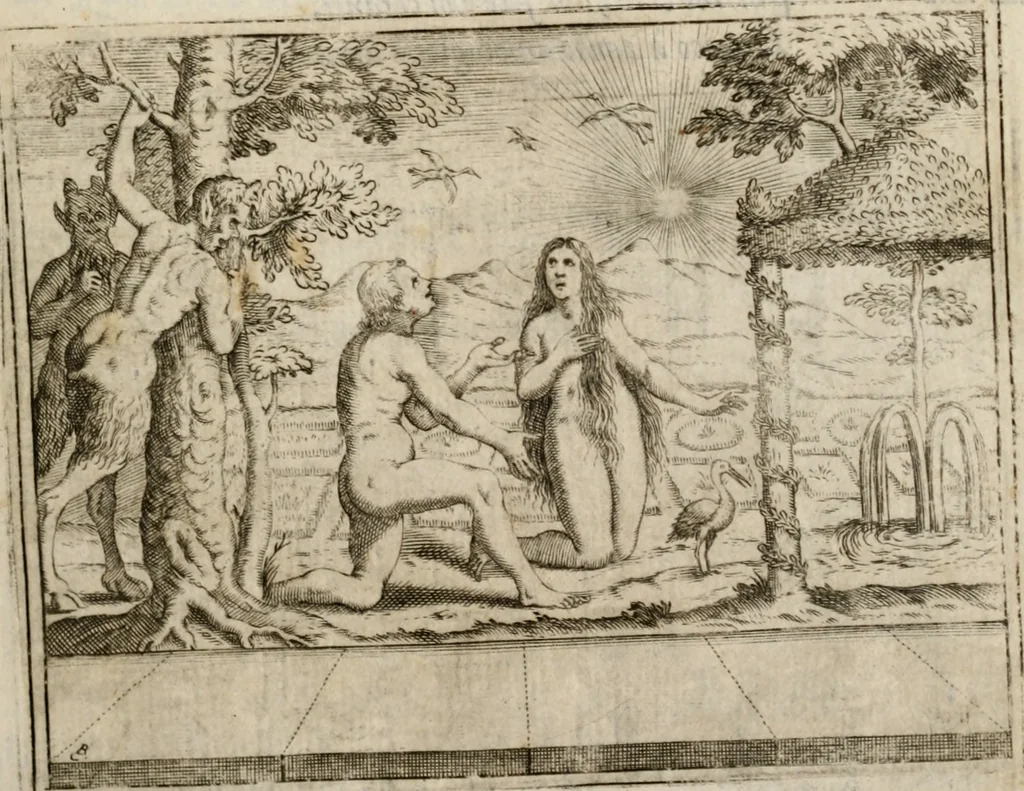 An illustration from L'Adamo; sacra rappresentazione, 1617, leaf 66