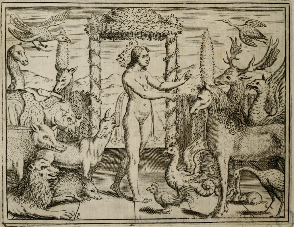 An illustration from L'Adamo; sacra rappresentazione, 1617, leaf 67