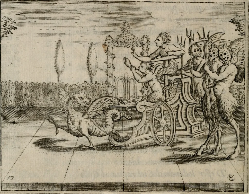 An illustration from L'Adamo; sacra rappresentazione, 1617, leaf 73