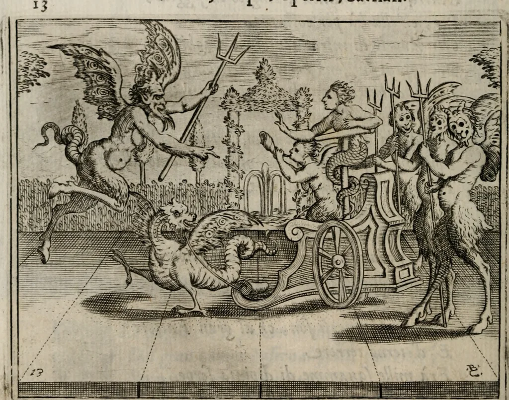 An illustration from L'Adamo; sacra rappresentazione, 1617, leaf 75