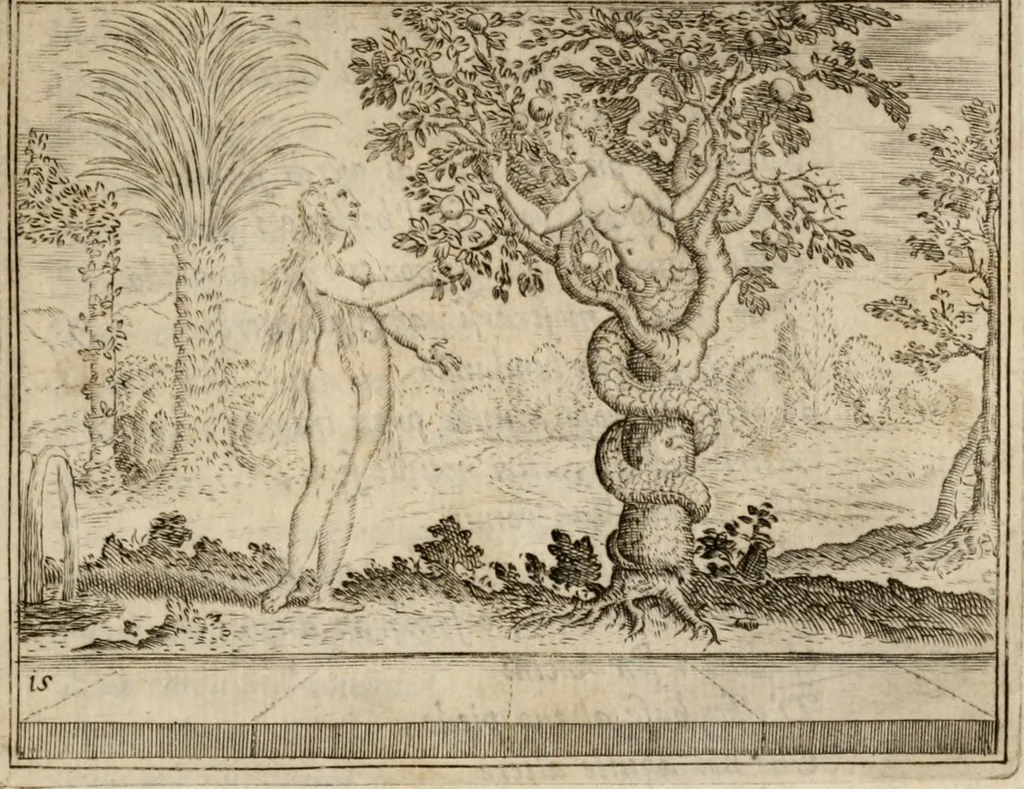 An illustration from L'Adamo; sacra rappresentazione, 1617, leaf 80