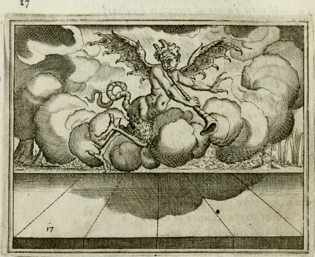 An illustration from L'Adamo : sacra rapresentatione, 1617, leaf 103