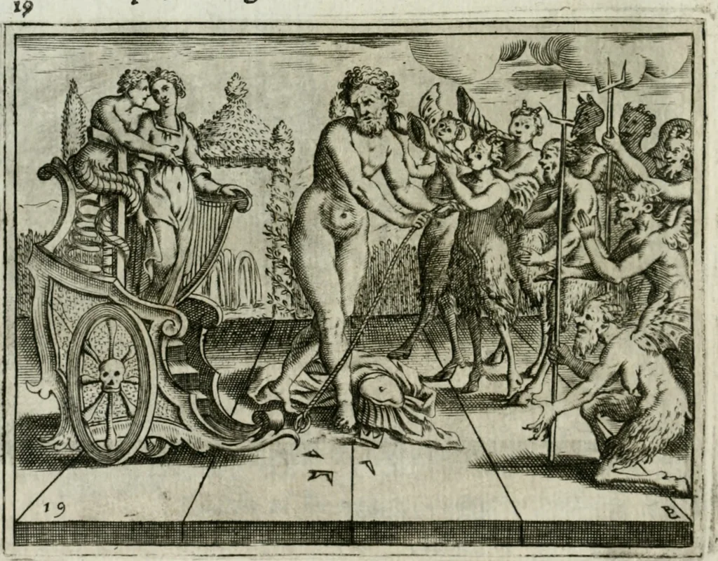 An illustration from L'Adamo : sacra rapresentatione, 1617, leaf 105