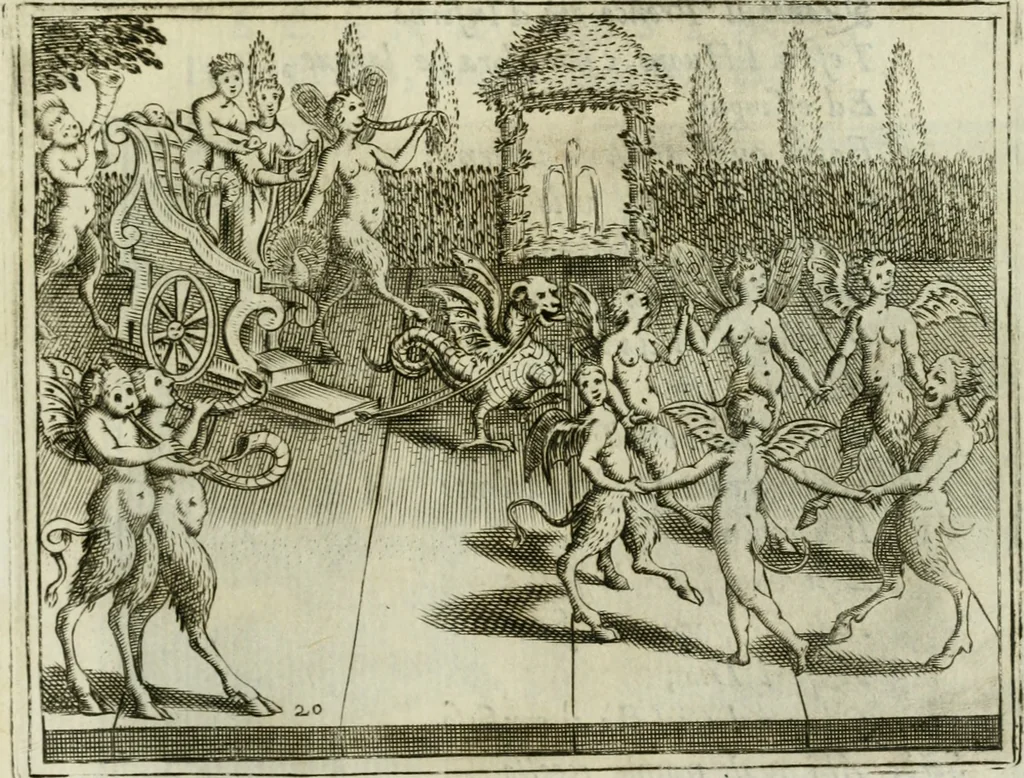 An illustration from L'Adamo : sacra rapresentatione, 1617, leaf 108