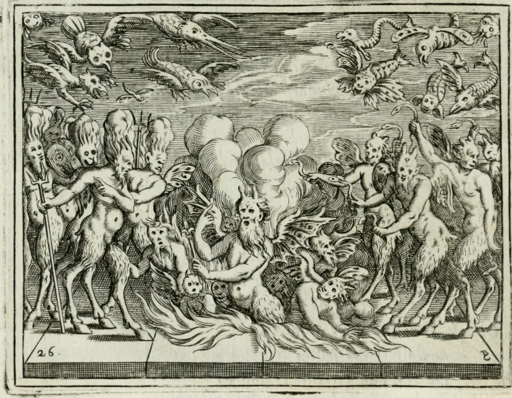 An illustration from L'Adamo : sacra rapresentatione, 1617, leaf 123