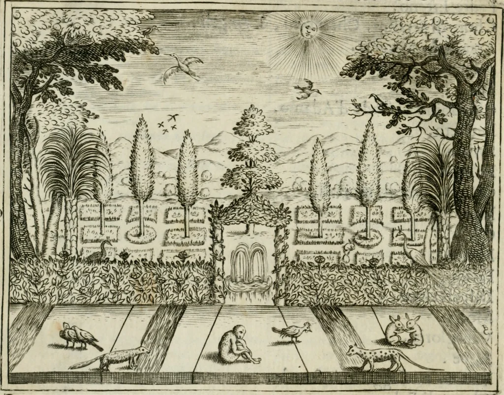 An illustration from L'Adamo : sacra rapresentatione, 1617, leaf 25