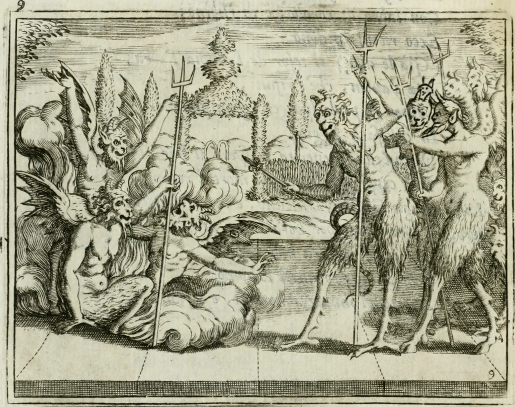 An illustration from L'Adamo : sacra rapresentatione, 1617, leaf 53