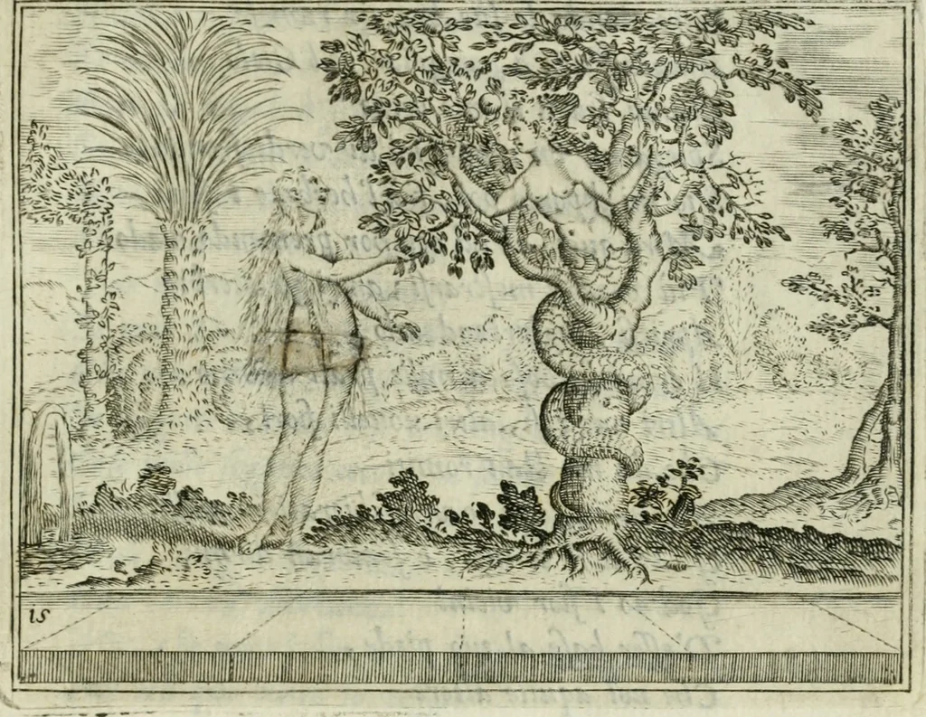 An illustration from L'Adamo : sacra rapresentatione, 1617, leaf 76