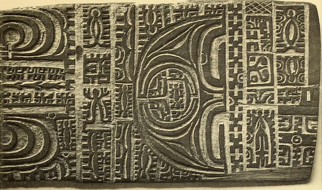 An illustration from La décoration primitive : Océanie, 1922, leaf 24