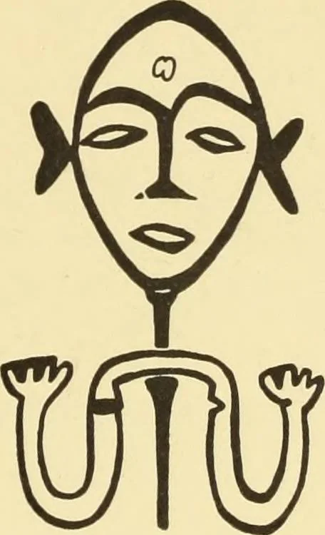 An illustration from La décoration primitive : Océanie, 1922, leaf 4