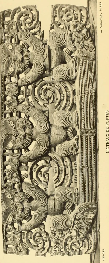 An illustration from La décoration primitive : Océanie, 1922, leaf 48