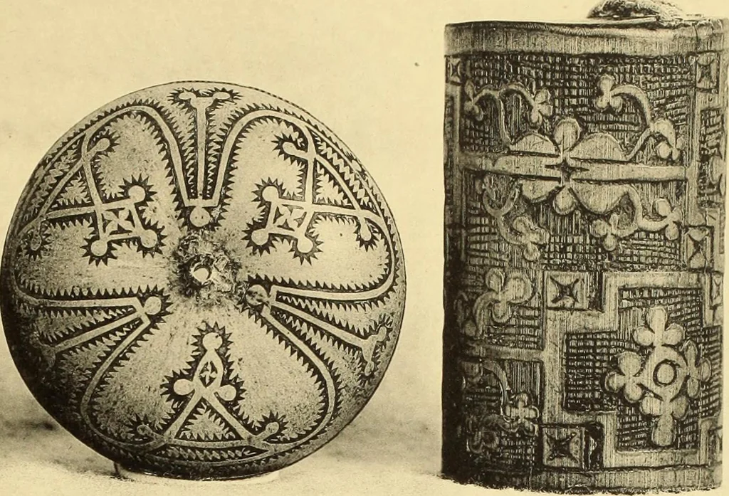 An illustration from La décoration primitive : Océanie, 1922, leaf 56