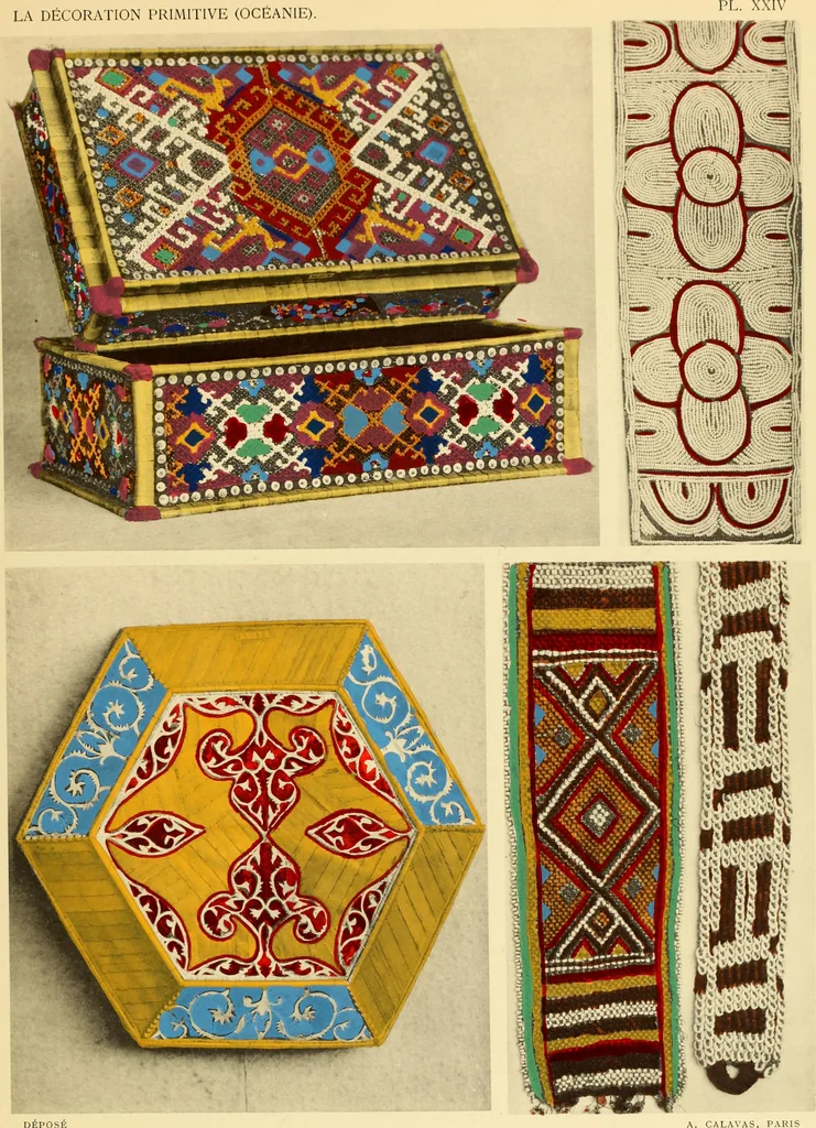 An illustration from La décoration primitive : Océanie, 1922, leaf 60