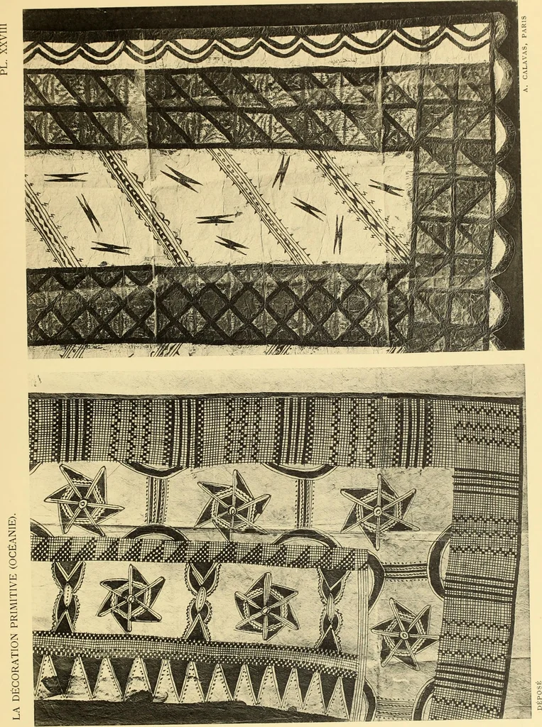 An illustration from La décoration primitive : Océanie, 1922, leaf 68