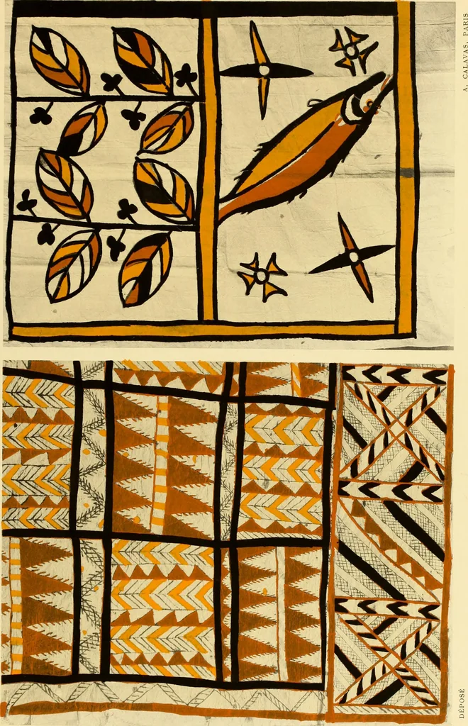An illustration from La décoration primitive : Océanie, 1922, leaf 70